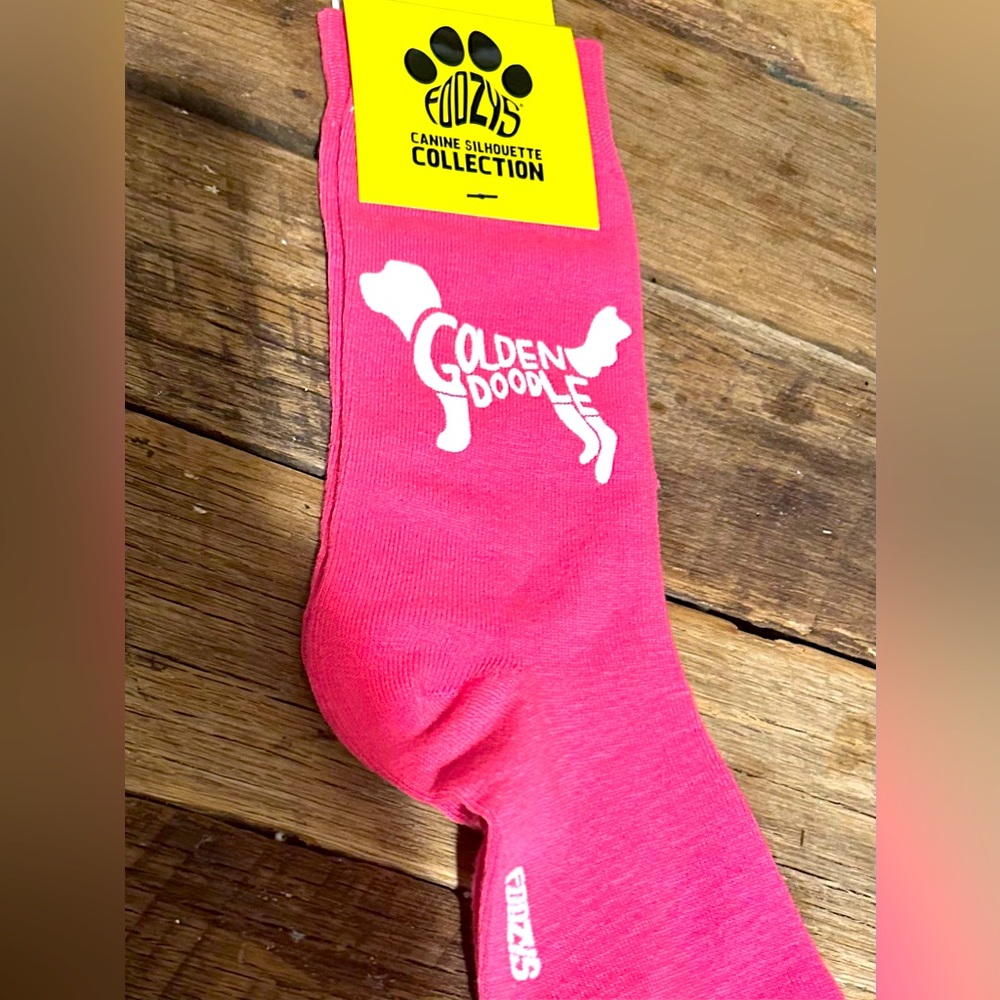 NWT GOLDENDOODLE FOOZYS CANINE SOCKS EXCELLENT QUALITY!
